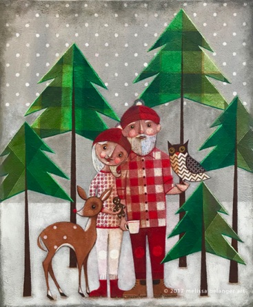"Mr. & Mrs. Kringle" 2017
20" x 24"